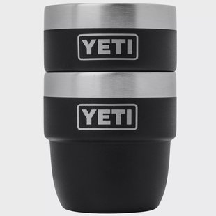 Yeti Rambler Stackable Espresso Cups 4oz, Black, stapelbare thermosbekers, 118 ml