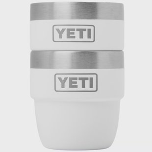 Yeti Rambler Stackable Espresso Cups 4oz, White, stapelbare thermosbekers, 118 ml