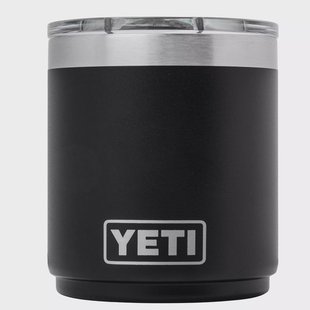 Yeti Rambler Stackable Lowball 10oz Mag Slider Lid, Black, stapelbare thermosbeker met deksel, 295 ml