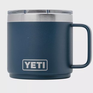 Yeti Rambler Stackable Mug 14oz Mag Slider Lid, Navy Blue, stapelbare thermosmok met deksel, 414 ml