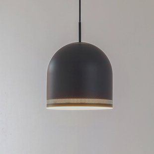 Nola hanglamp Oura, Ø 25 cm, zwart, ijzer, E27