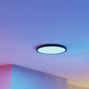 EGLO connect Smart LED opbouwlamp Fueva 6-Z, zwart, Ø38cm