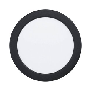 EGLO connect Smart LED-inbouwlamp Fueva 6-Z, zwart, Ø16cm