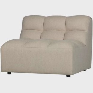 WOOOD Pepper Fauteuil - Stof - Zand - 79x100x92