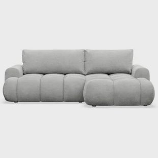 NADUVI Collection Hoekslaapbank Eden rechts bouclé