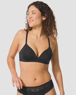 HEMA Voorgevormde bh zonder beugel zwart (zwart)