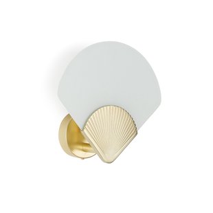 Wandlamp in messing en opaline glas, Alcance