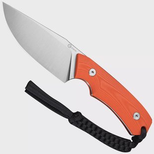 Civivi Gander C24058B-1, Satin Finished 14C28N, Orange G10 vaststaand mes, Matt Gentry design