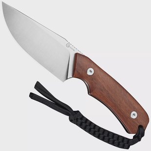 Civivi Gander C24058B-3, Satin Finished 14C28N, Guibourtia Wood vaststaand mes, Matt Gentry design