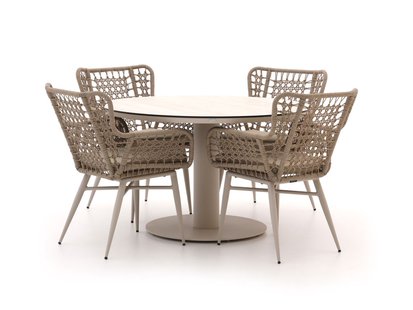 Intenso Busso/La Fonte ø 120cm dining tuinset 5-delig - Laagste prijsgarantie!