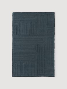 Handgetuft wollen vloerkleed Alexia met geometrisch patroon