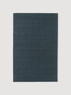 Handgetuft wollen vloerkleed Alexia met geometrisch patroon