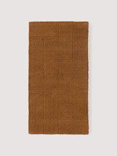 Handgetuft wollen vloerkleed Alexia met geometrisch patroon