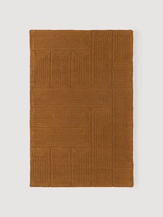 Handgetuft wollen vloerkleed Alexia met geometrisch patroon