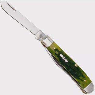 Case Mini Trapper 27861, Green Apple Bone, Peach Seed Jig, 6207 SS zakmes