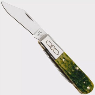 Case Barlow 27865, Green Apple Bone, Peach Seed Jig, 62009 1/2 SS zakmes