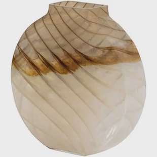 WOOOD Norbert Vaas - Handgevormd - Glas - Bruin - 26x25x8