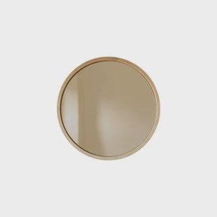 Tikamoon - Ronde massief eiken spiegel 50x50 Fanie