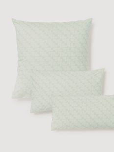 Katoenen perkal kussenhoes Inki met geometrische print