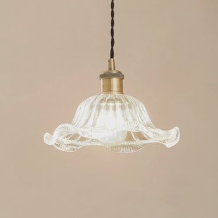 Lindby hanglamp Ludowika, transparant, glas, Ø25cm, E27