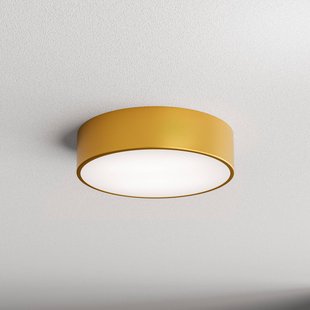 TEMAR LIGHTING Plafondlamp Cleo 300, goud, sensor, IP54, Ø 30 cm, metaal