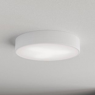 TEMAR LIGHTING Plafondlamp Cleo 400, wit, sensor, IP54, Ø 40 cm, metaal