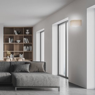 TEMAR LIGHTING Wandlamp Cleo D1DR410, eikenhout, 41 cm lang, E27