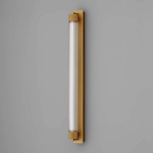 OLEV LED wandlamp CHARMER, bruin, metaal/glas, 2.700 K IP44