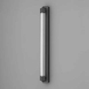 OLEV LED wandlamp CHARMER, zwart metaal/glas 2.700 K IP44