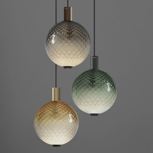 OLEV LED-pendel BEAM STICK NUANCE BALLOTON, groen Ø 35 cm 927