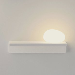 Vibia LED wandlamp Suite, steen rechts, wit, 14 cm