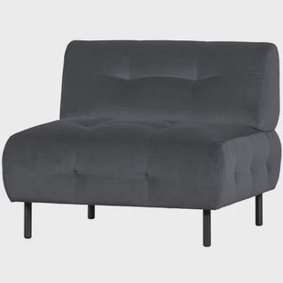 WOOOD Lloyd Fauteuil - Velvet - Cloud - 75x90x90