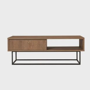 Giga Meubel - Salontafel Walnoot|Zwart - 120x60x43cm - Dale