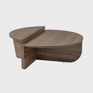 Giga Meubel - Salontafel Walnoot Hout - 90x90x35cm - Orion