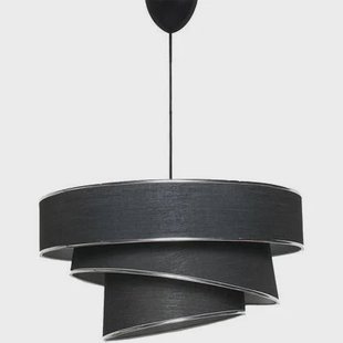 Giga Meubel - Hanglamp Zwart Katoen - 40x40x72cm - Couper