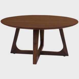 House Nordic Hellerup Ronde Salontafel Walnoot Ø75 cm