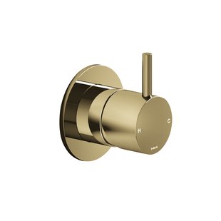 Afbouwdeel Inbouw Douchemengkraan Hotbath Cobber 1-hendel Gepolijst Messing PVD