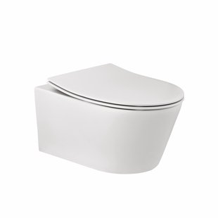 Geberit up100 Toiletset BWS Calitri Urb.y | Rimfree Compact | Glans Wit | Delta Drukplaat