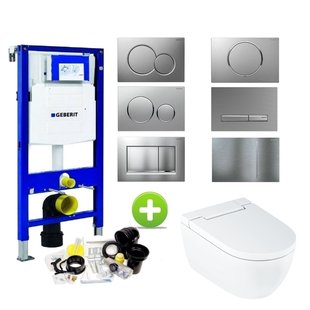 Geberit up320 Toiletset Geberit AquaClean Alba | Douche WC | Wit | Sigma Drukplaat