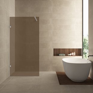 Glasplaat Wiesbaden Less 100x200 cm 8 mm Nano Vintage Brons Glas