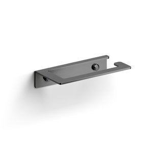 Fold toiletrolhouder zonder klep, gunmetal geb. PVD