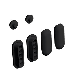 4 Zitting, 2 deksel buffers voor Hammock zitting, zwart