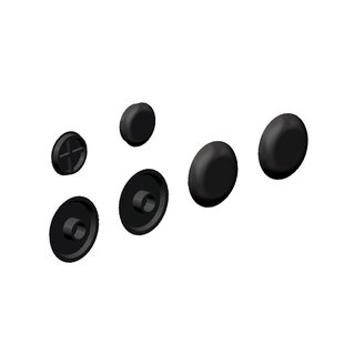 4 Zitting, 2 deksel buffers voor Hammock zitting dun, zwart