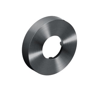 Muurrozet 6cm, gunmetal geborsteld PVD t.b.v. Mini Suk sifon