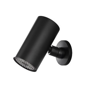 Hoofddouche Wiesbaden UniMatch Beam Rond 1 Stand met Muurbevestiging Mat Zwart