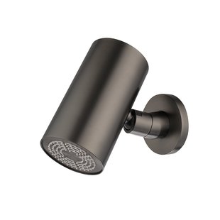 Hoofddouche Wiesbaden UniMatch Beam Rond 1 Stand met Muurbevestiging Gunmetal PVD