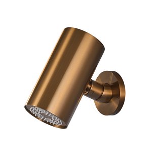 Hoofddouche Wiesbaden UniMatch Beam Rond 1 Stand met Muurbevestiging Geborsteld Brons Koper PVD