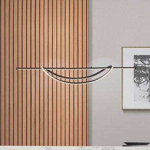 Milagro Lighting LED hanglamp Ambar, metaal, zwart, 4.000 K