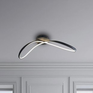 Milagro Lighting LED plafondlamp Infinity, metaal, zwart, 4.000 K