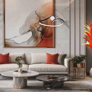 Milagro Lighting LED hanglamp Perla, metaal, acryl, zwart, 4.000 K